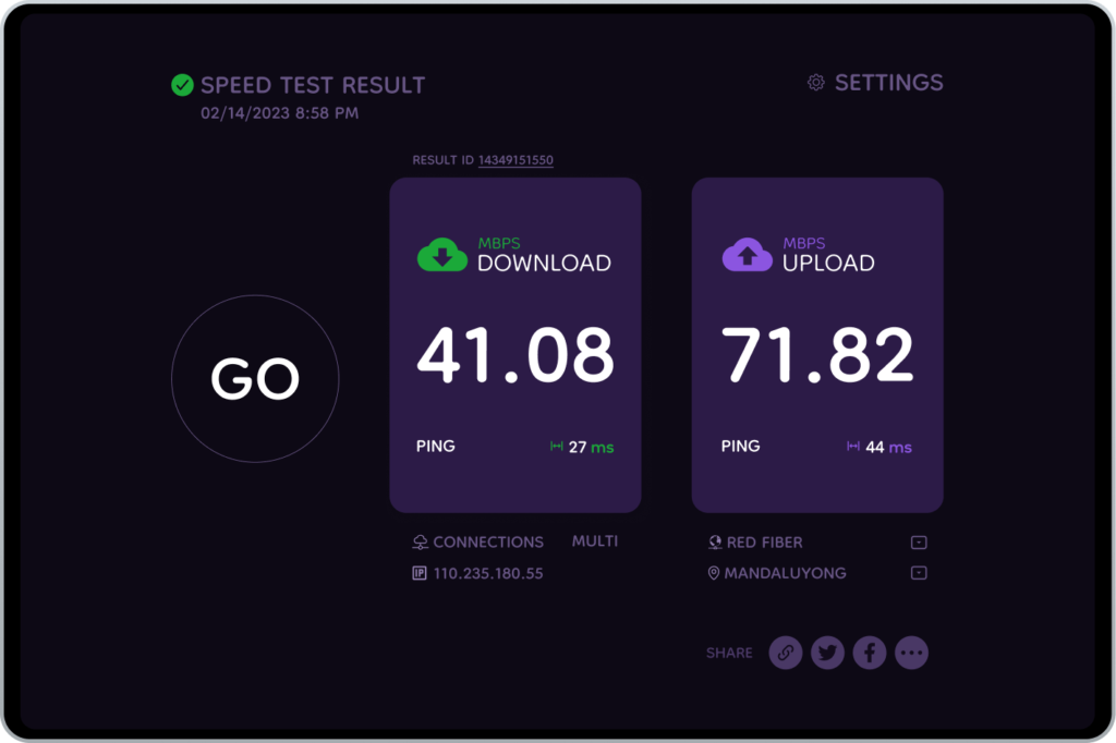 Mockup Speedtest dark 1