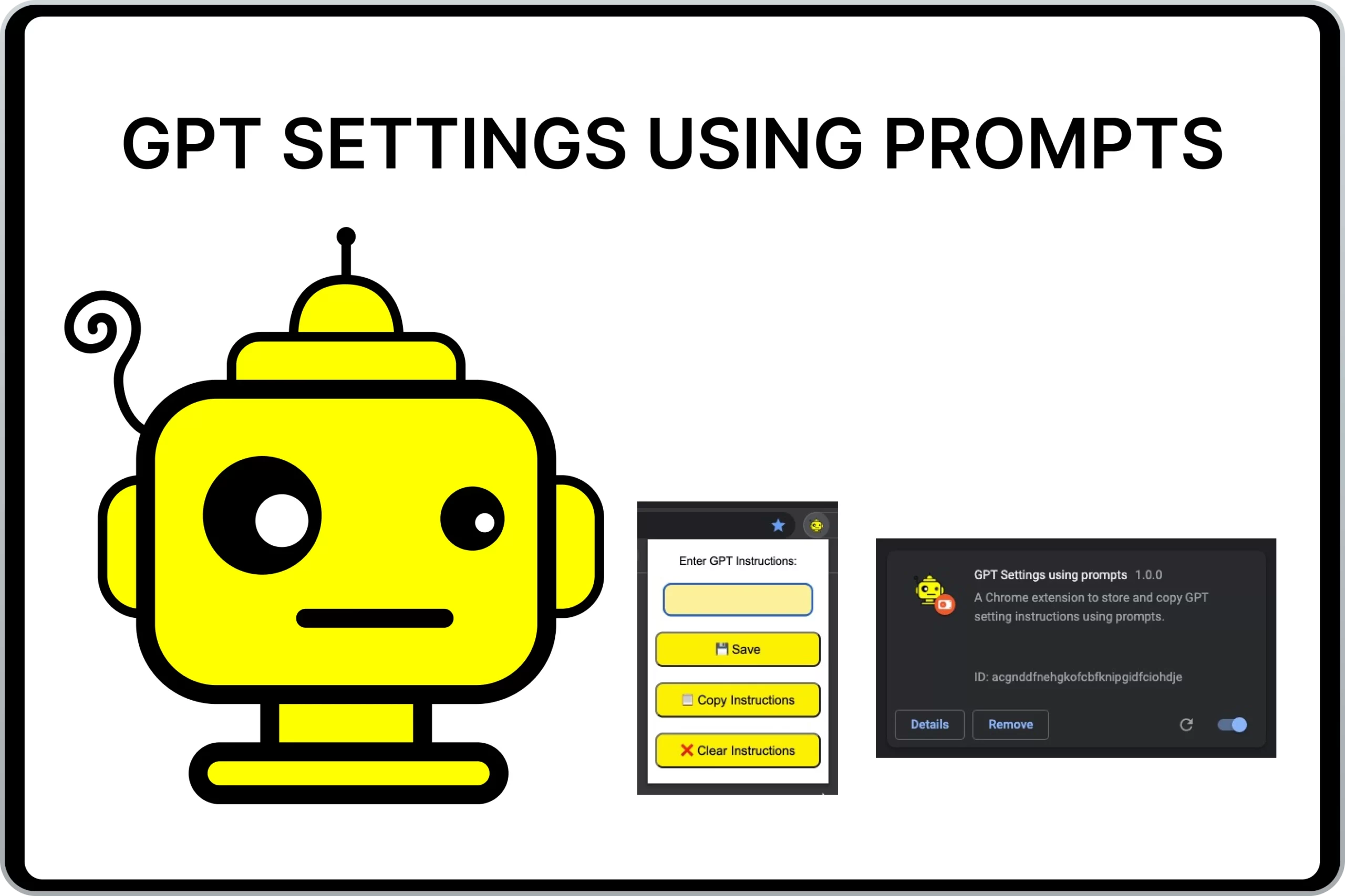 Chrome Extension For GPT4 Settings