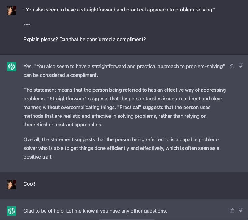 gpt4 conpliment part 2