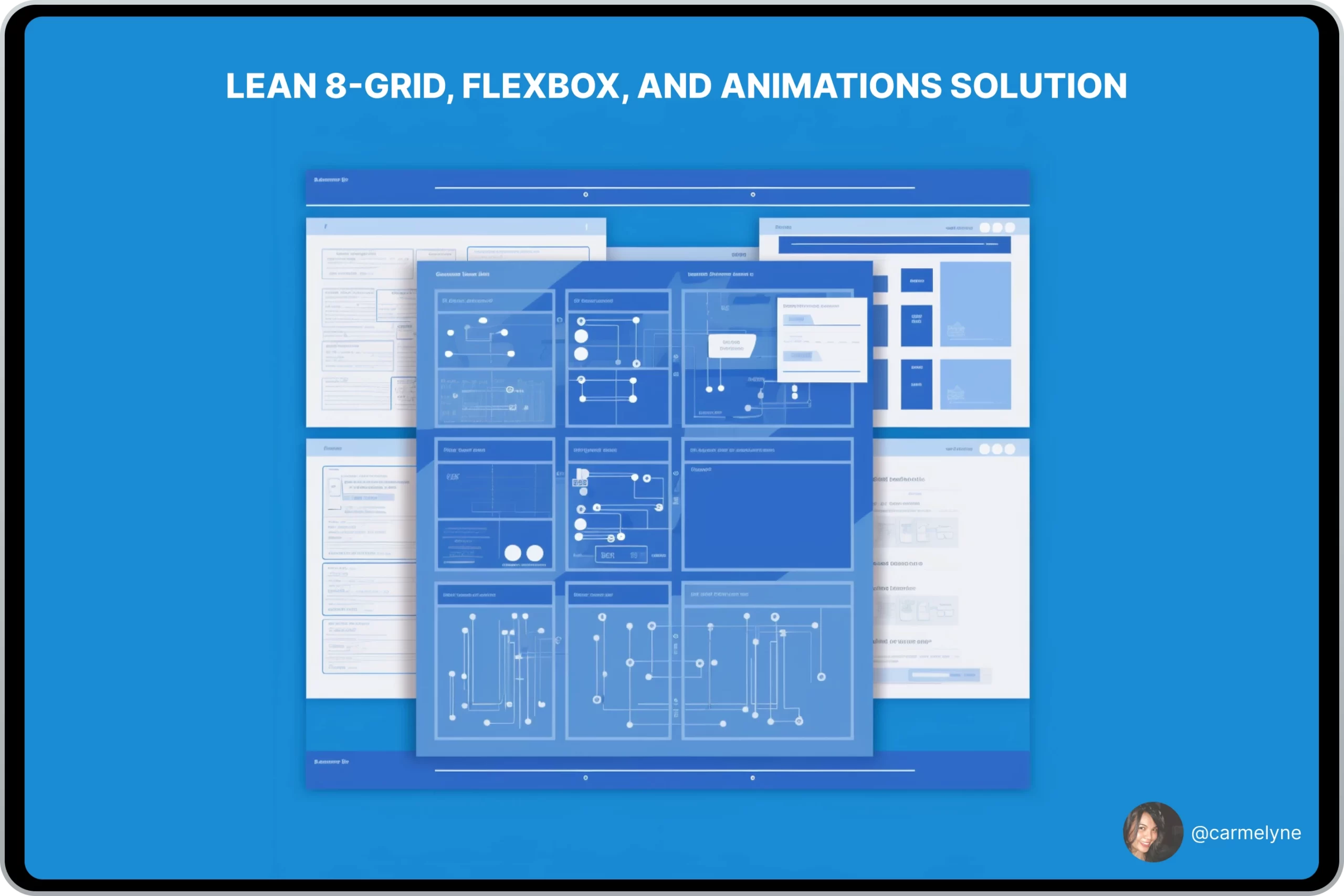 carmelyne lean 8grid css flexbox animations scaled